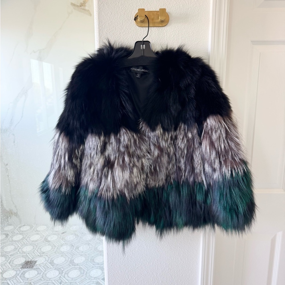 Adrienne Landau Fox Fur Jacket Medium